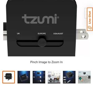 Black Universal Travel Adapter